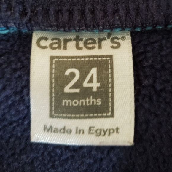 Boys size 24months Carters zip-up fleece - Picture 2 of 2